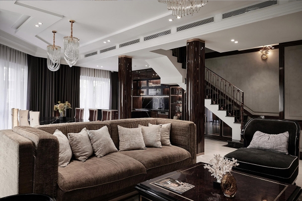 Biệt thự anh Phước - phòng khách, bếp sang trọng