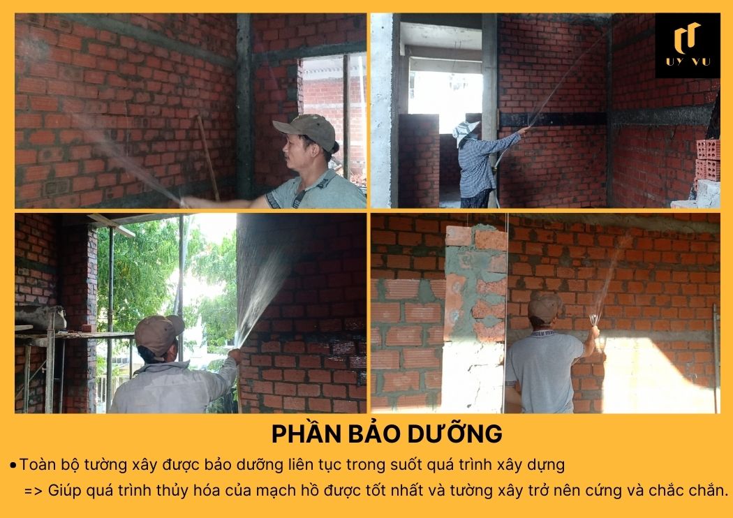 BÁO GIÁ XÂY DỰNG PHẦN THÔ TẠI ĐÀ NẴNG Bảo dưỡng tường trong quá trình xây dựng