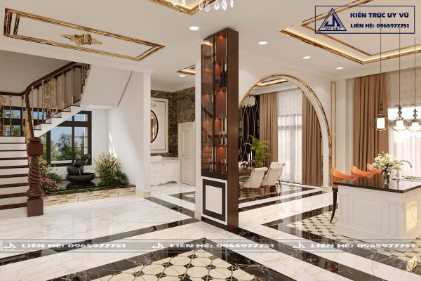 Biệt thự anh Huy - Phối cảnh phòng bếp