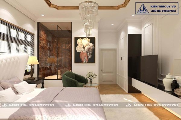 Biệt thự anh Huy - Phối cảnh phòng ngủ số 3