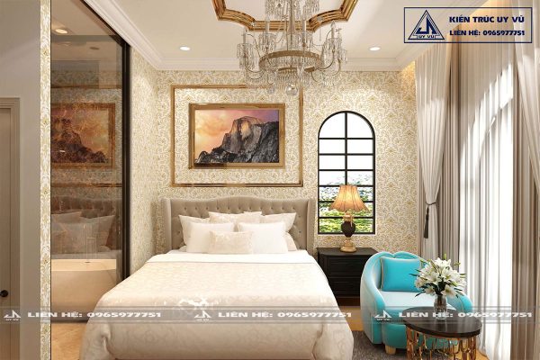 Biệt thự anh Huy - Phối cảnh phòng ngủ số 2