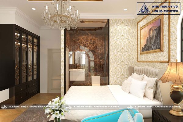 Biệt thự anh Huy - Phối cảnh phòng ngủ 2