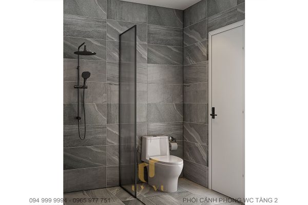 Biệt thự anh Nhân - WC tầng 2