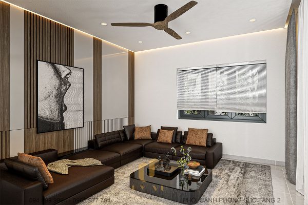 Biệt thự anh Nhân - Phối cảnh SHC tầng 2