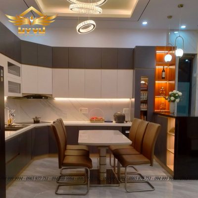 Công trình biệt thự - Khu vực phòng bếp rộng rãi