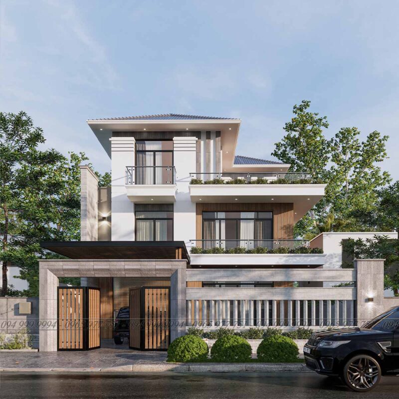 THIẾT KẾ BIỆT THỰ Biệt thự anh Phước