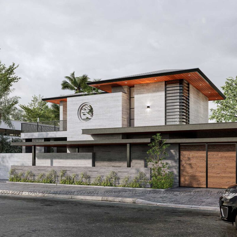 THIẾT KẾ BIỆT THỰ Biệt thự anh Thắng