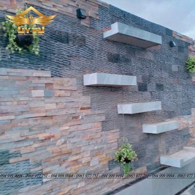Công trình biệt thự - Không gian tường đá cây xanh