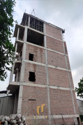 Công trình thi công phấn thô biệt thự nhà chị Nhung