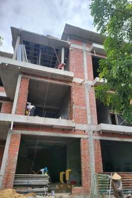 Công trình thi công phần thô biệt thự chị Quỳnh Anh