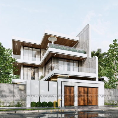 Thiết kế phối cảnh mặt tiền chị Diễm