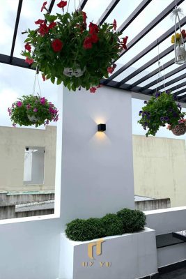 Không gian tầng thượng nhà anh Giang