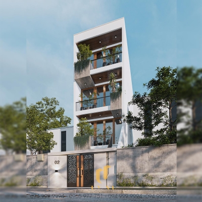 Không gian mặt tiền nhà anh Phúc