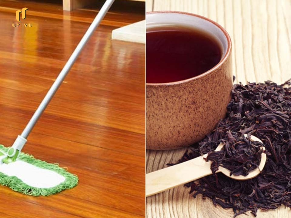 Làm sạch bụi bẩn trên bề mặt nội thất gỗ bằng nước trà đặc
