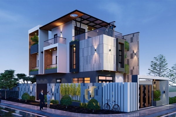 Mặt tiền biệt thự anh nhật