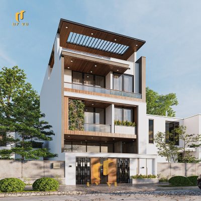 Mặt tiền biệt thự nhà anh Huy Anh