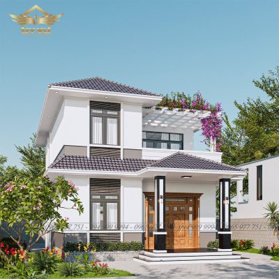 Mặt tiền biệt thự anh Khương