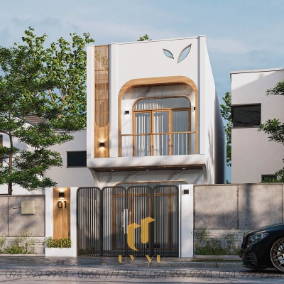 Thiết kế L'House 2 tầng Đà Nẵng ấm áp