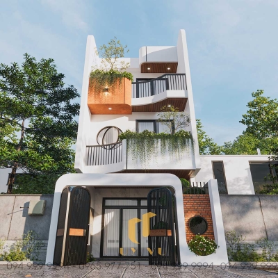 Mặt tiền nhà anh Tùng