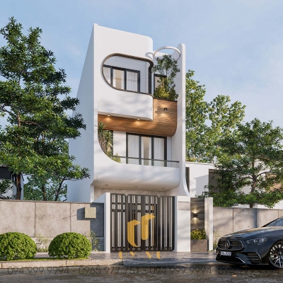L'House 3 tầng Đà Nẵng lãng mạn với những đường nét tinh tế