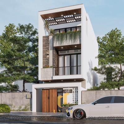 Mặt tiền nhà chị Trâm