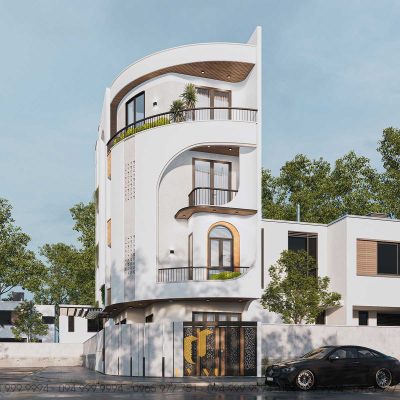 Phối cảnh mặt tiền nhà Lộc Anh