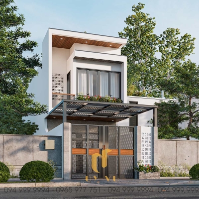 Mẫu nhà H'House 2 tầng thiết kế hiện đại cho gia đình thầy Hải