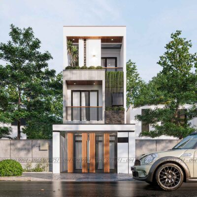 THIẾT KẾ KIẾN TRÚC Nhà phố P'House 3 tầng hiện đại Đà Nẵng