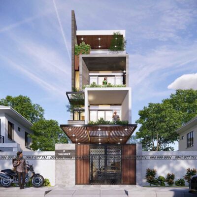 Mặt tiền căn hộ anh Tùng