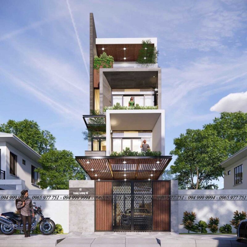 KIẾN TRÚC UY VŨ Mặt tiền căn hộ anh Tùng