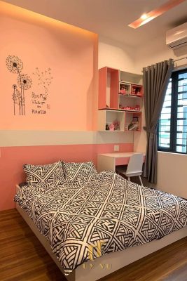 Nhà anh Giang - Phòng ngủ tone hồng xinh xắn