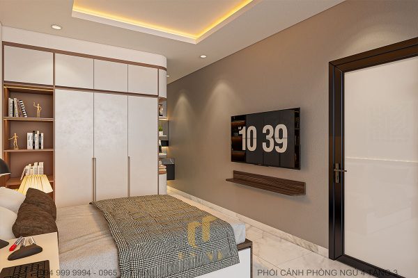 Tivi và kệ treo tường tiết kiệm không gian