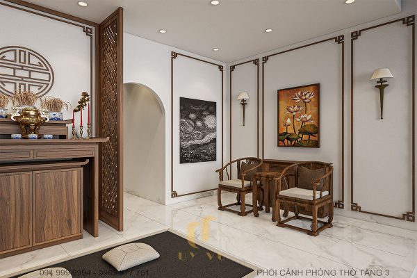 Phòng thờ trang nghiêm, lịch sự