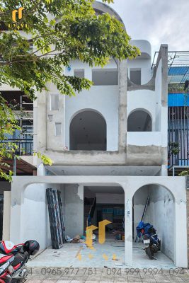 Nhà anh Quang - Thi công xây dựng