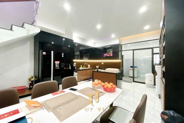 Nhà anh Quốc - Không gian bếp thực tế của công trình