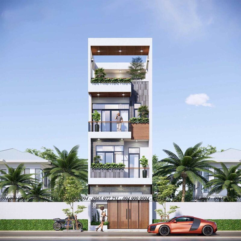 KIẾN TRÚC UY VŨ Mặt tiền căn hộ chị Liên