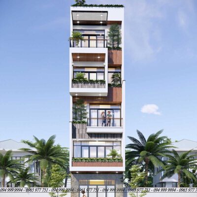 Mặt tiền căn hộ chị Nhung
