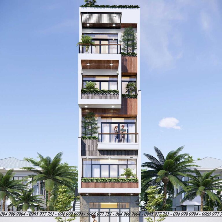 Mặt tiền căn hộ chị Nhung