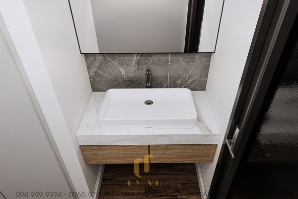 Nhà chú Lanh - Phối cảnh lavabo nhà chú Lanh