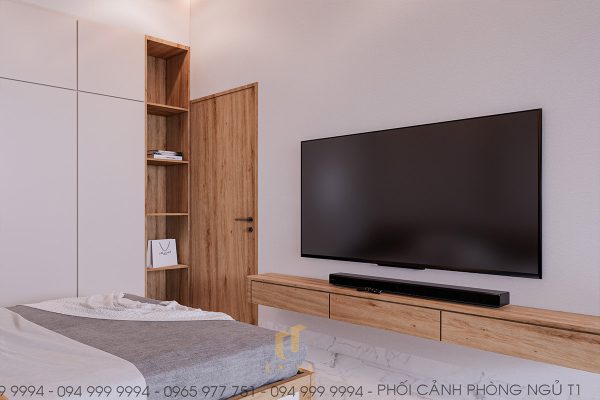 Nhà thầy Hải - phối cảnh phòng ngủ T1