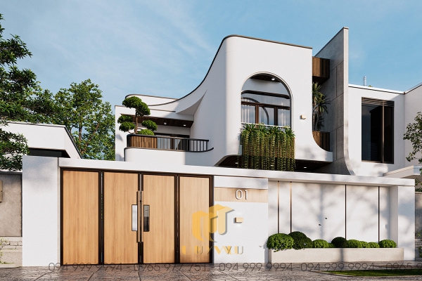 Phối cảnh biệt thự nhà anh Cảnh