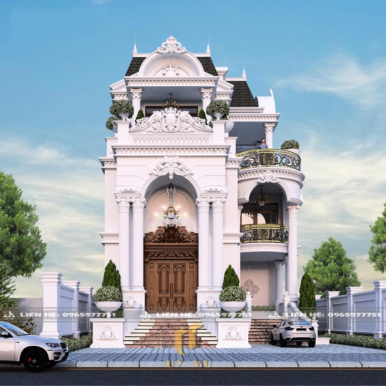 THIẾT KẾ BIỆT THỰ Phối cảnh biệt thự anh Đăng