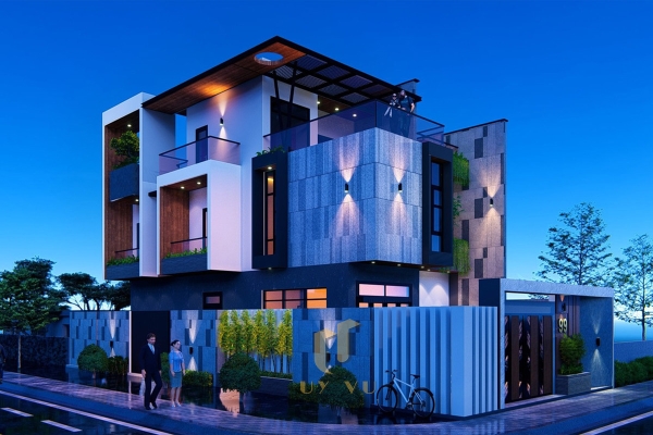 Phối cảnh biệt thự nhà anh Nhật