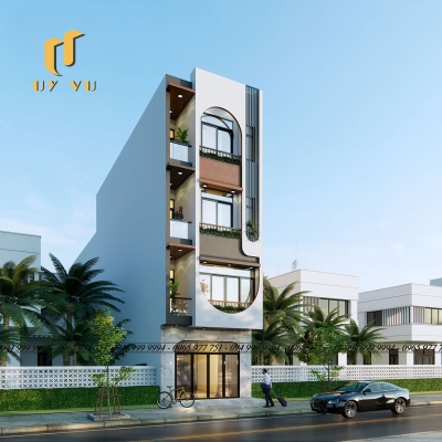 Phối cảnh mặt tiền căn hộ anh Công