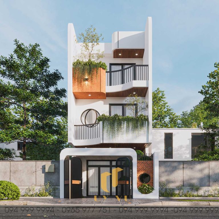 Mẫu nhà T'House 3 tầng không gian xanh Đà Nẵng