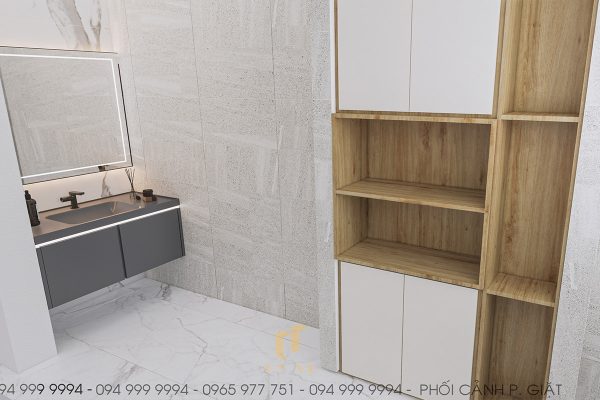 Phòng giặt rộng rãi và đầy đủ công năng