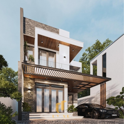 Phối cảnh mặt tiền anh Nhân