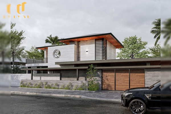 Phối cảnh mặt tiền nhà anh Thắng