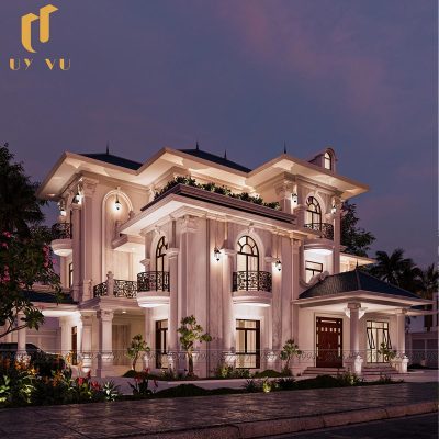 BÁO GIÁ XÂY DỰNG PHẦN THÔ TẠI ĐÀ NẴNG Lộng lẫy với biệt thự nhà anh Hiếu
