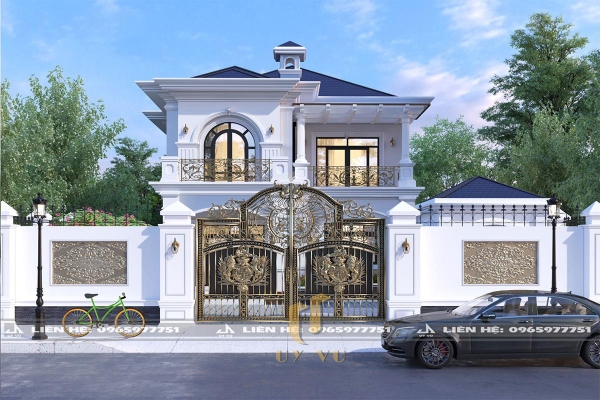 Phối cảnh mặt tiền nhà anh Huy